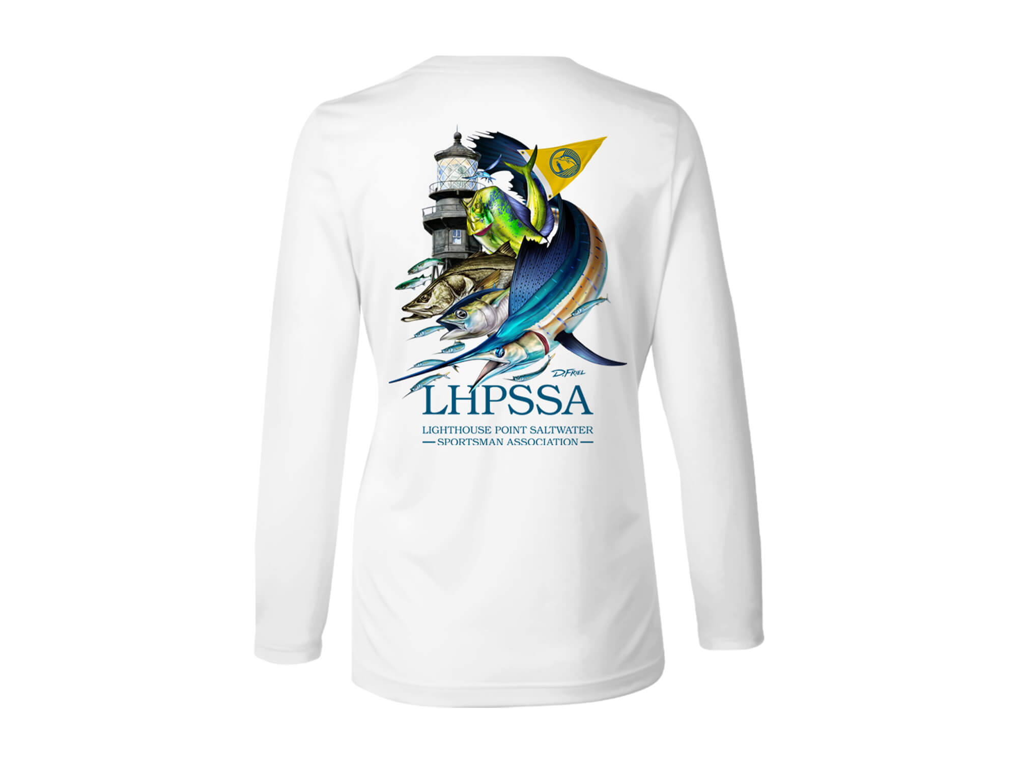 LHPSSA Fishing Shirt for 2023-2024 (Women's V-Neck) from Connected By Water  by D.Friel